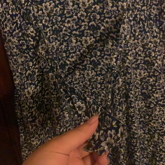 Vintage 90s style blue floral dress - Picture 4 of 5